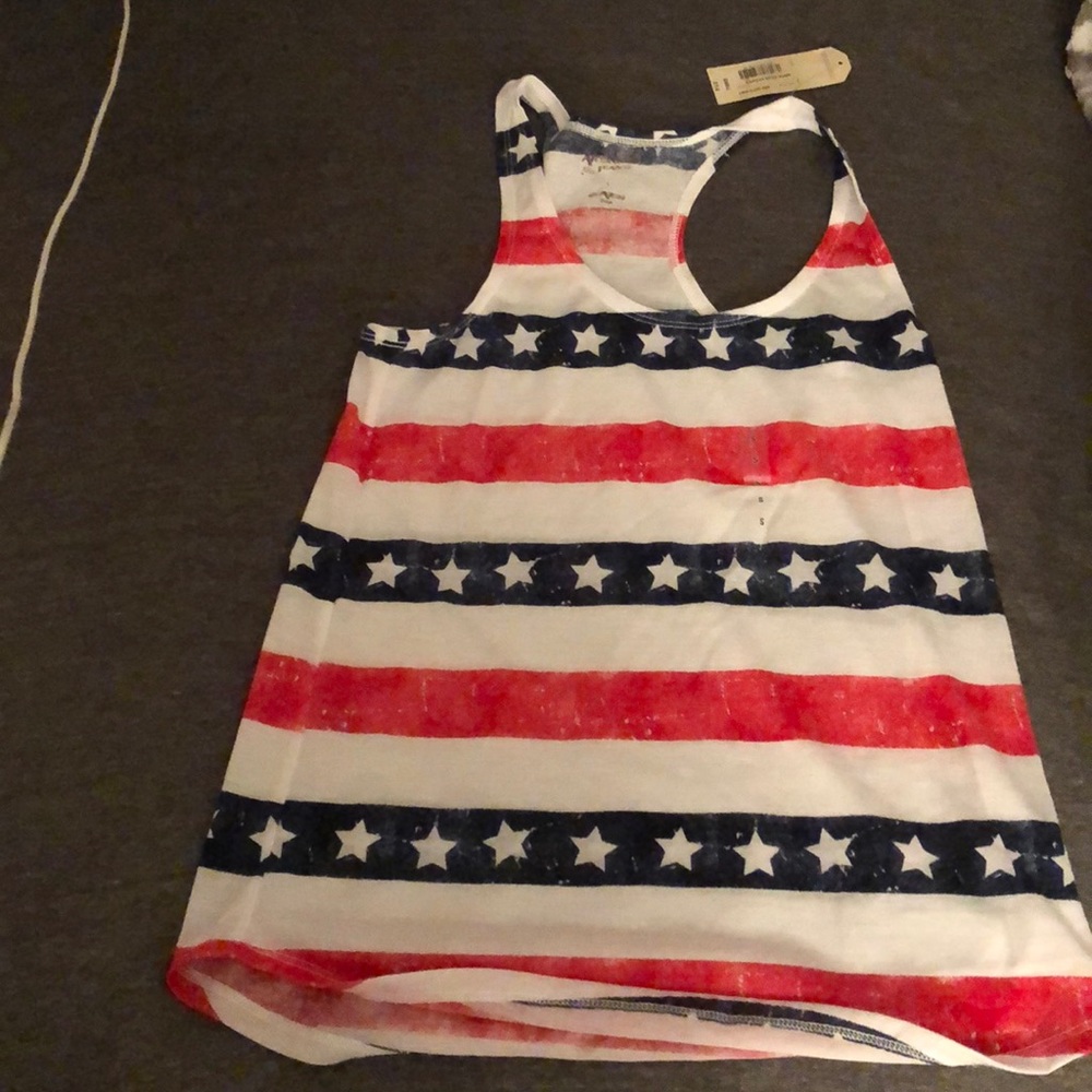 American flag tank top
